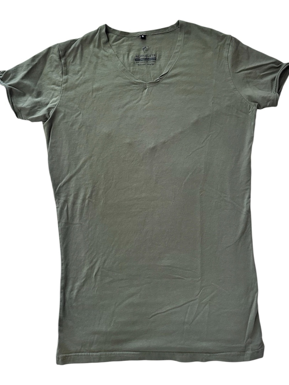 Alphalete Olive Green V-Neck Tee